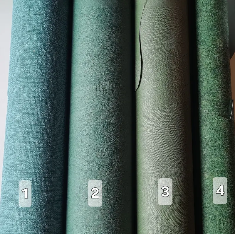 Overzicht van donkergroene behangkleuren
